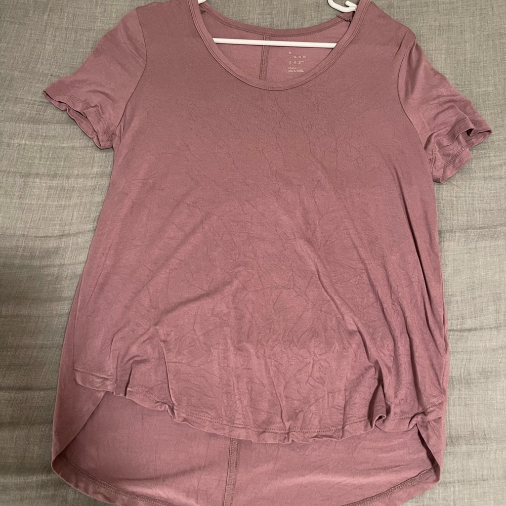 Purple flowey short sleeve